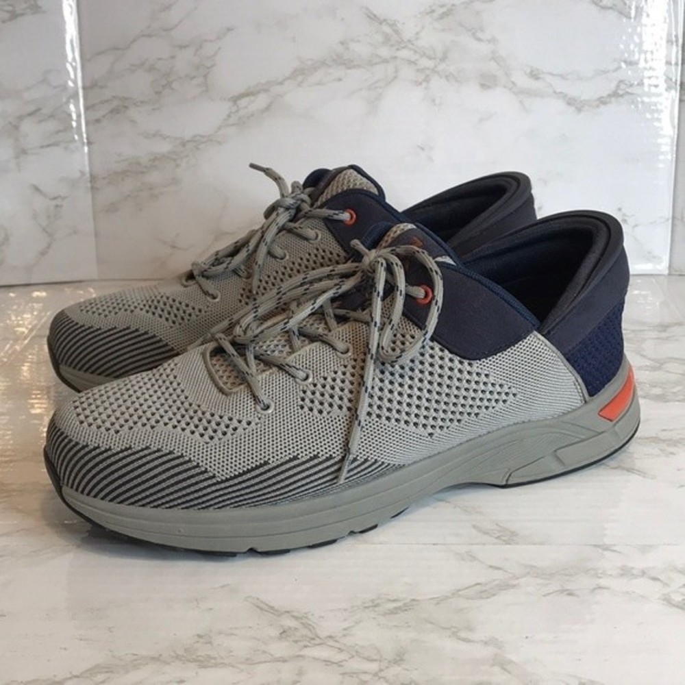 Men's Gray and Navy Sneakers